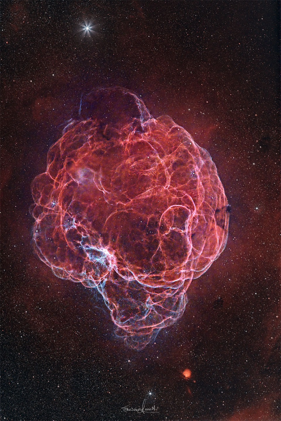 Simeis 147: The Spaghetti Nebula Supernova Remnant